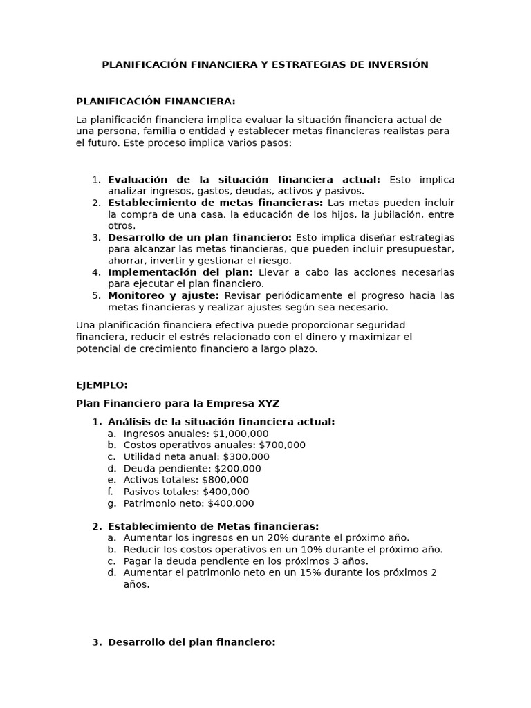 Estrategias de Inversión en Acciones | PDF | Presupuesto | Compartir ...