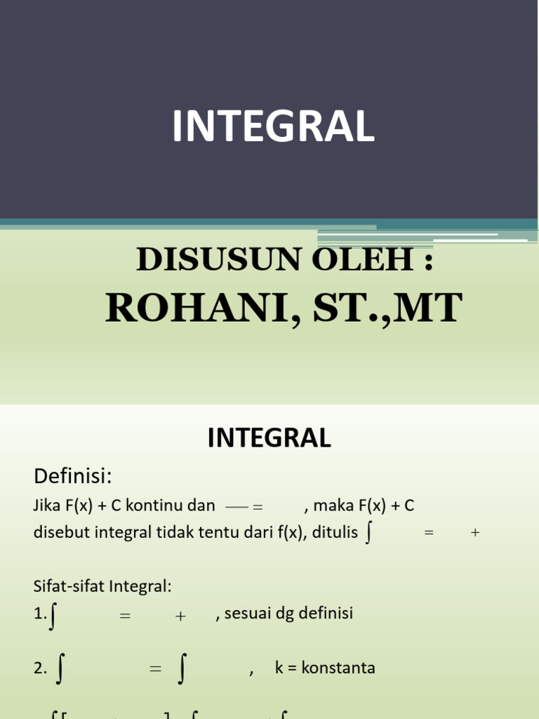 5. INTEGRAL | PDF