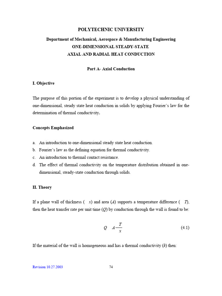 cond-lab | PDF | Thermal Conduction | Physical Chemistry