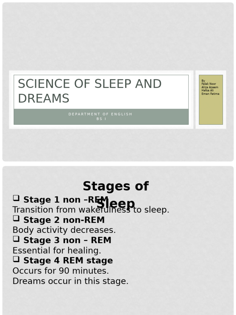 Understanding Dreams in REM Sleep | PDF | Dream | Sleep