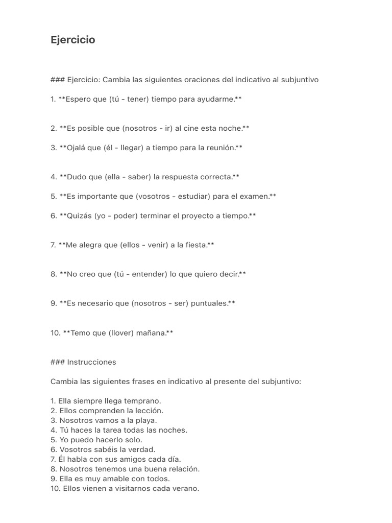 AUNQUE SUBJUNTIVO O INDICATIVO EJERCICIOS PDF visual data 7