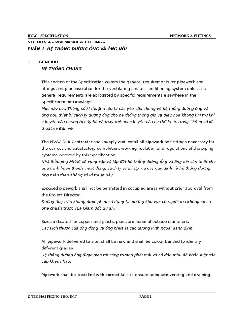 Hvac04 Pipework | PDF