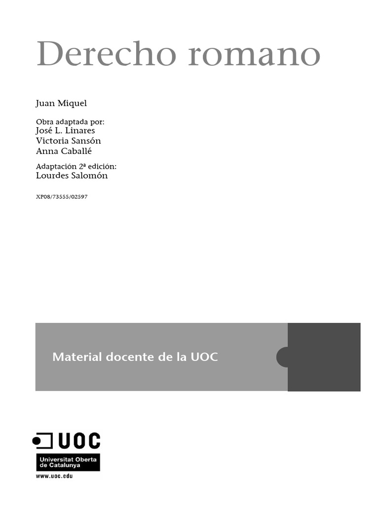 Módulo Intro | PDF | Ley romana | Derecho civil (sistema legal)