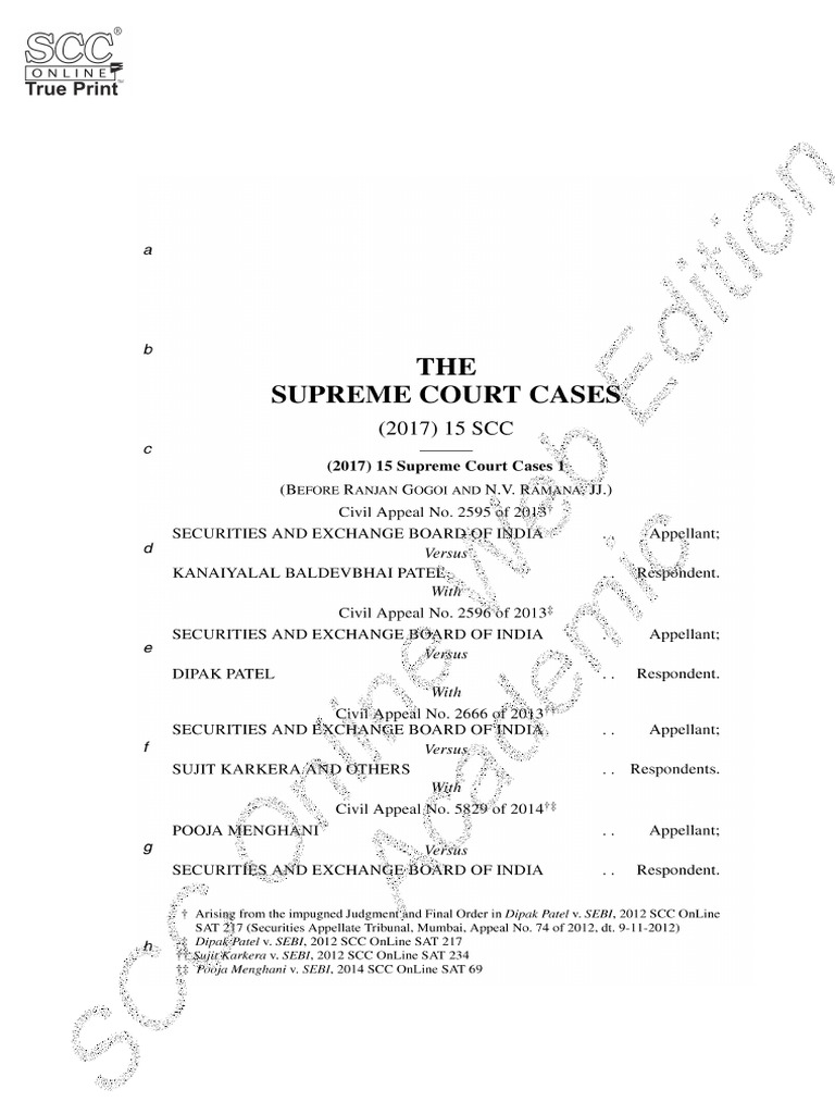 Modak Judgment Analysis (2008) SCC 1 | PDF | Supreme Court Of The ...