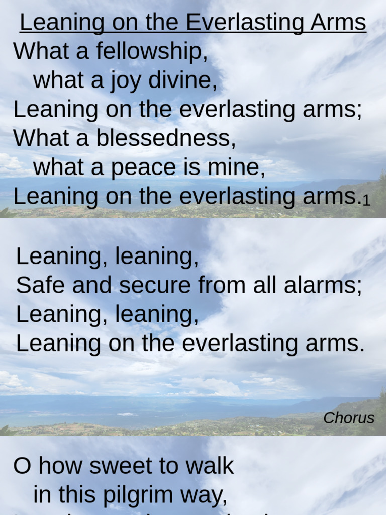 Leaning On The Everlasting Arms | PDF