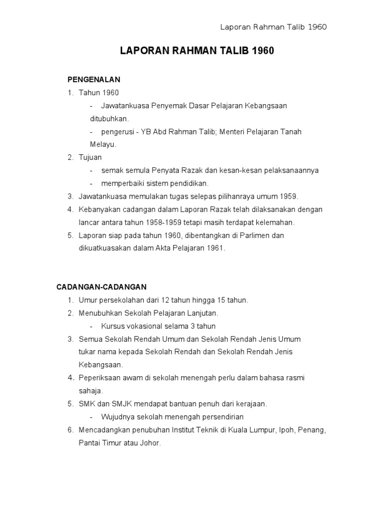 Penyata Rahman Talib Simple