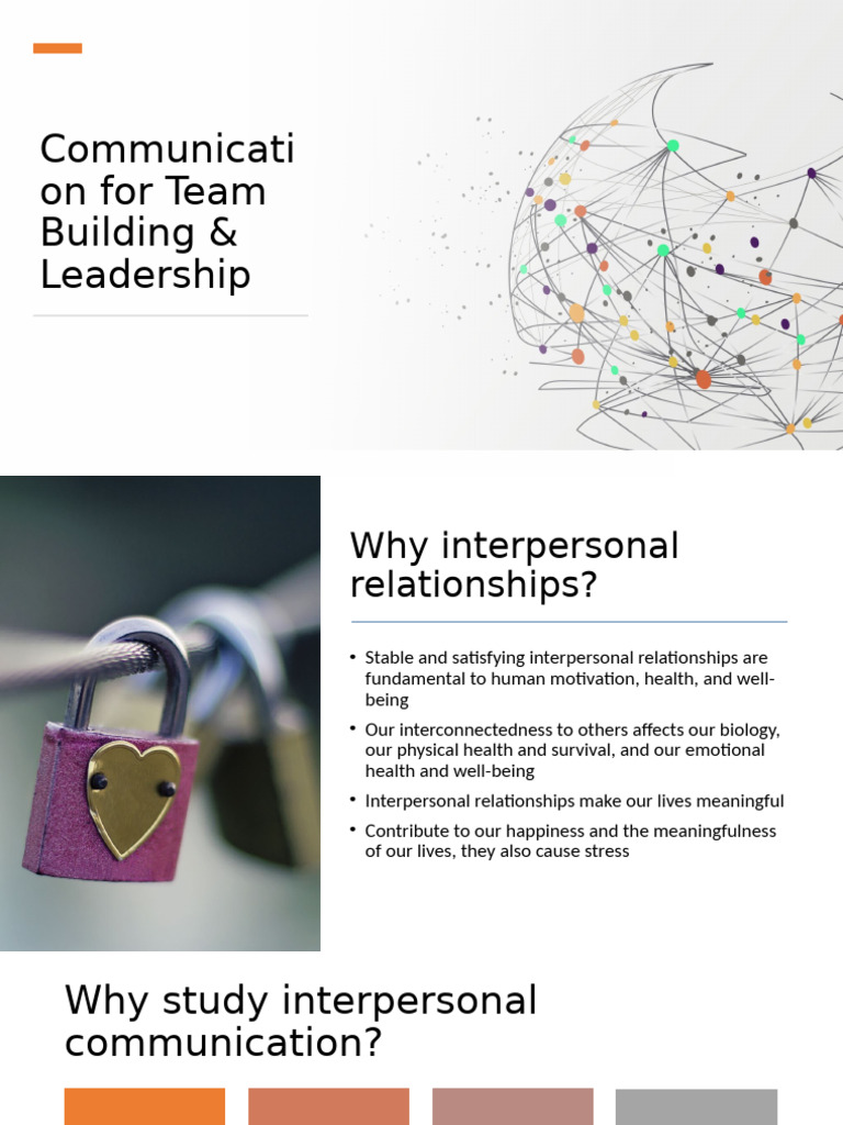 4- Communication for Team Building & Leadership | PDF | Communication ...