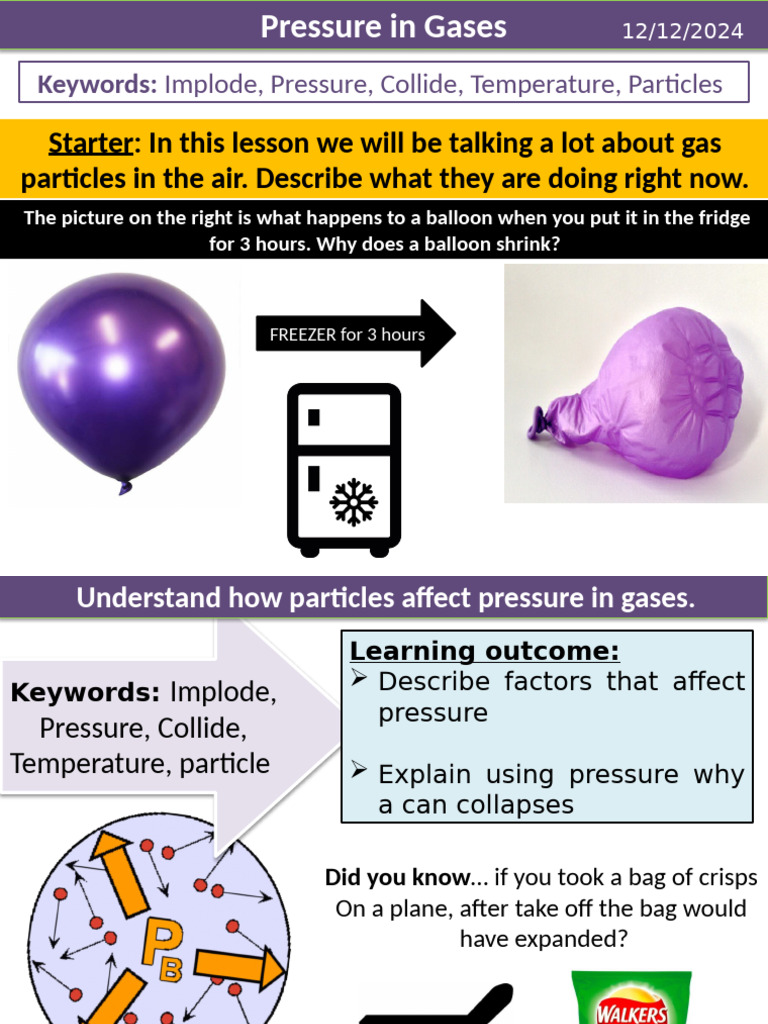 Pressure in Gas 2023 | PDF | Gases | Pressure