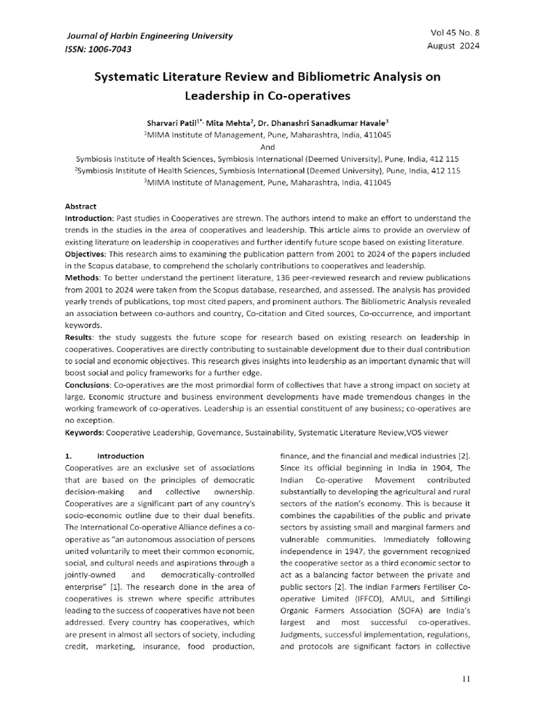Systematic Literature Review and Bibliometric Analysis On Leadership in ...