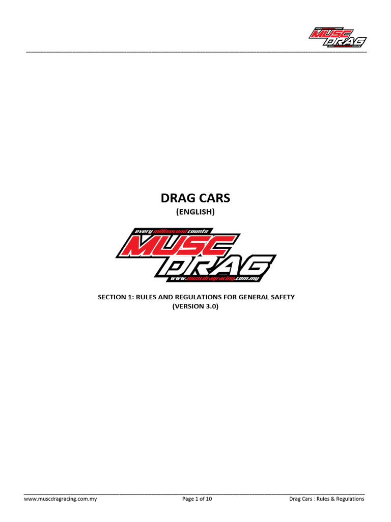 ENG-MUSC Cars Regulations V3 | PDF | Manual Transmission | Truck