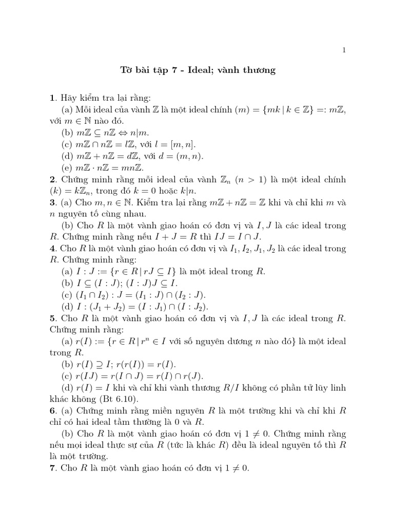 To Bai Tap 7 | PDF