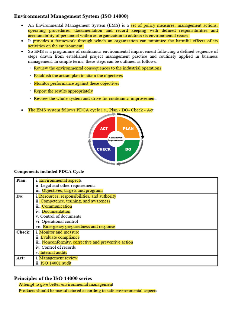 Environmental Management System | PDF | Life Cycle Assessment | Natural ...