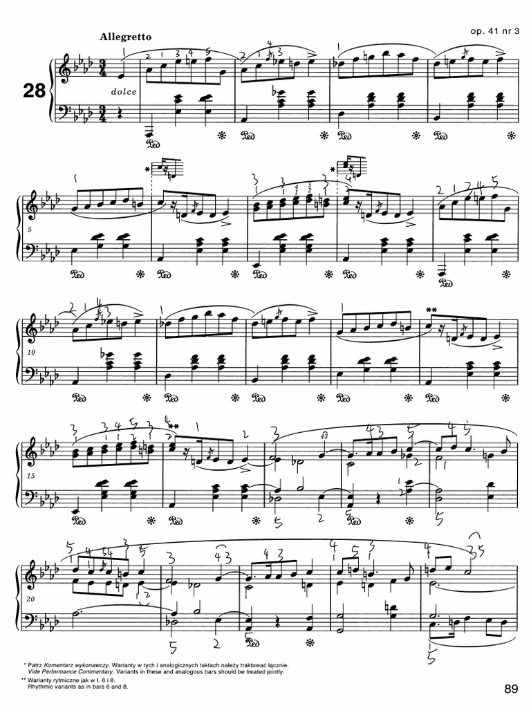 Complete Score - Mazurkas, Op.41 No3 | PDF
