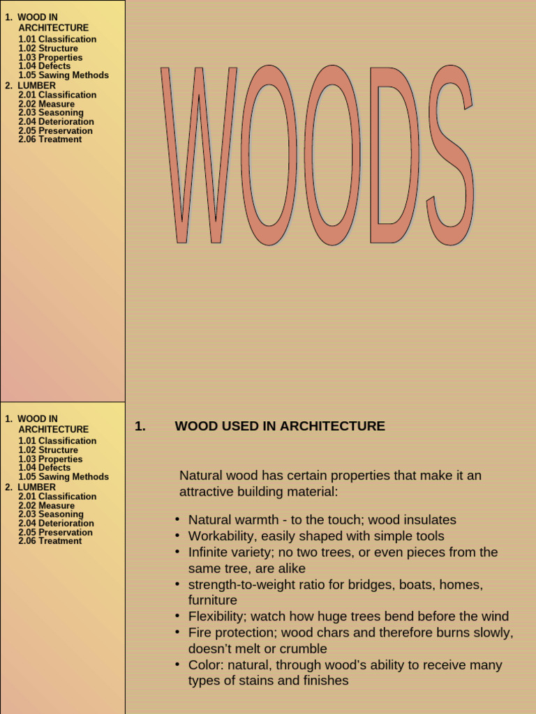 Wood & Lumber Guide for Architects | PDF | Lumber | Wood