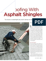 How To Roof Woth Asphalt Shingles