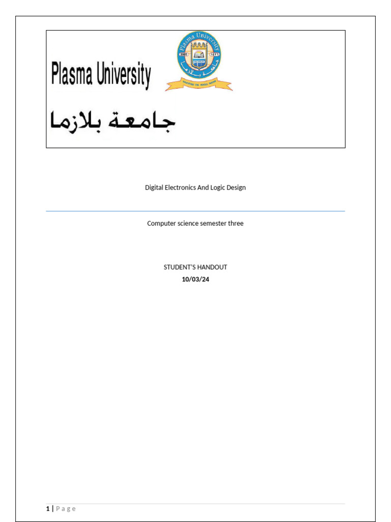 Digital Electronics in Computer Design | PDF | Digital Electronics ...