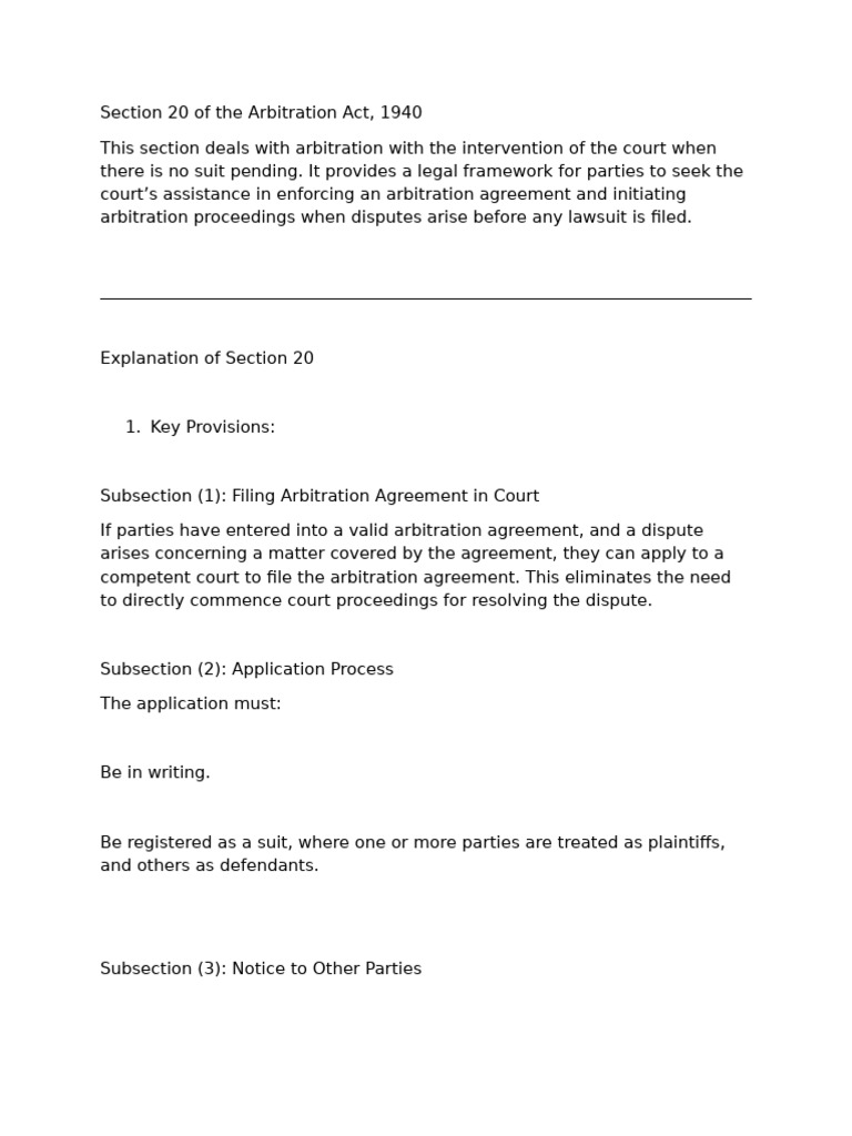 Document section 20 | PDF | Arbitration | Lawsuit