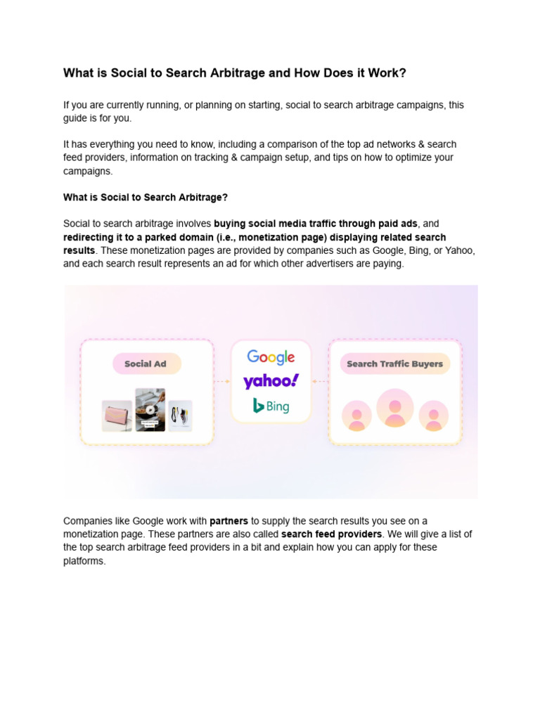 What Is Social To Search Arbitrage and How Does It Work | PDF | Search ...