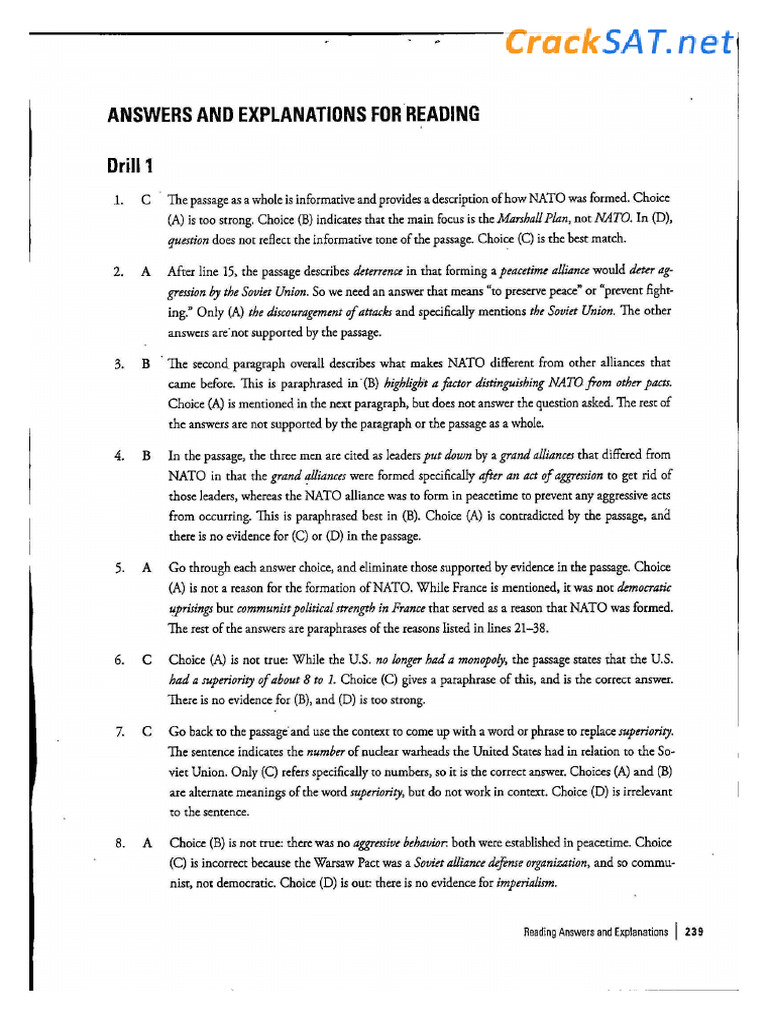 Digital SAT Reading Practice Tests | PDF