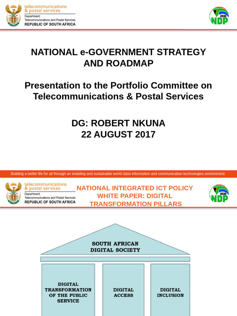 National e-Government Strategy Overview | PDF | E Government | Computing