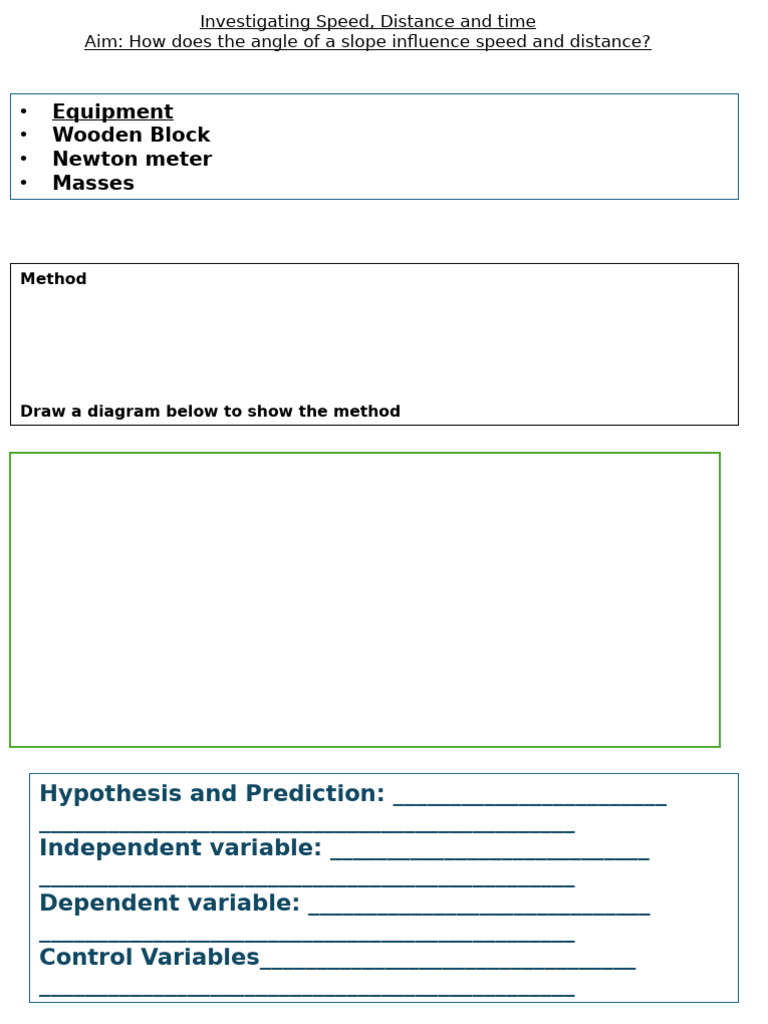 Impact of Slope on Speed and Distance | PDF