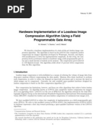 Hardware Implementation of A Lossless Image Compression Algorithm Using A Field Programmable Gate Array