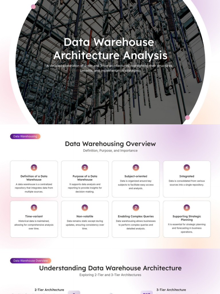 Data Warehouse Architecture Analysis PDF | PDF