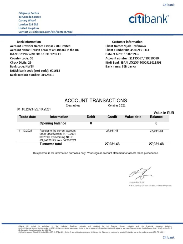 Citi Bank | PDF