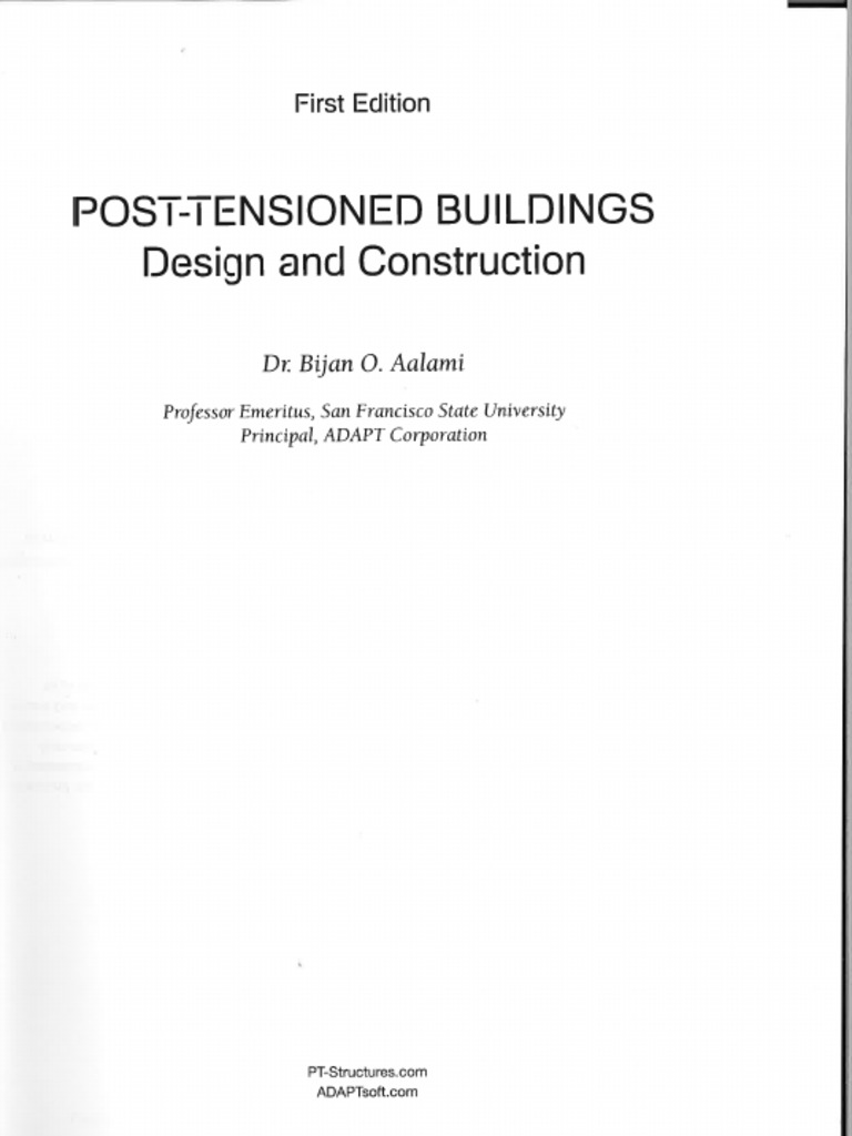 Alami Post Tensioned Buildings Design Construction Part 1 | PDF