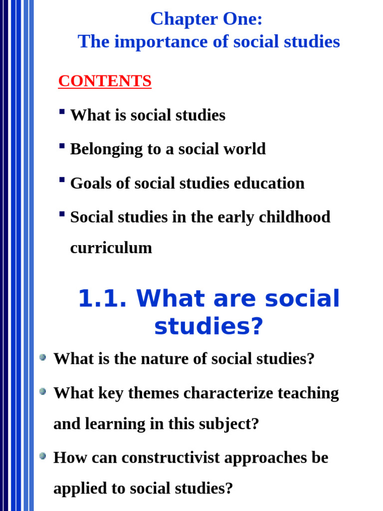 Importance of Social Studies Education | PDF | Learning | Teachers