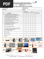 Diesel Tanker Equipment Inspection Checklist | PDF