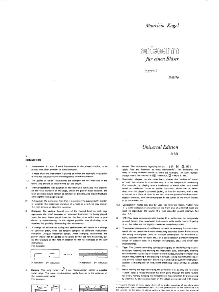 Kagel Atem | PDF