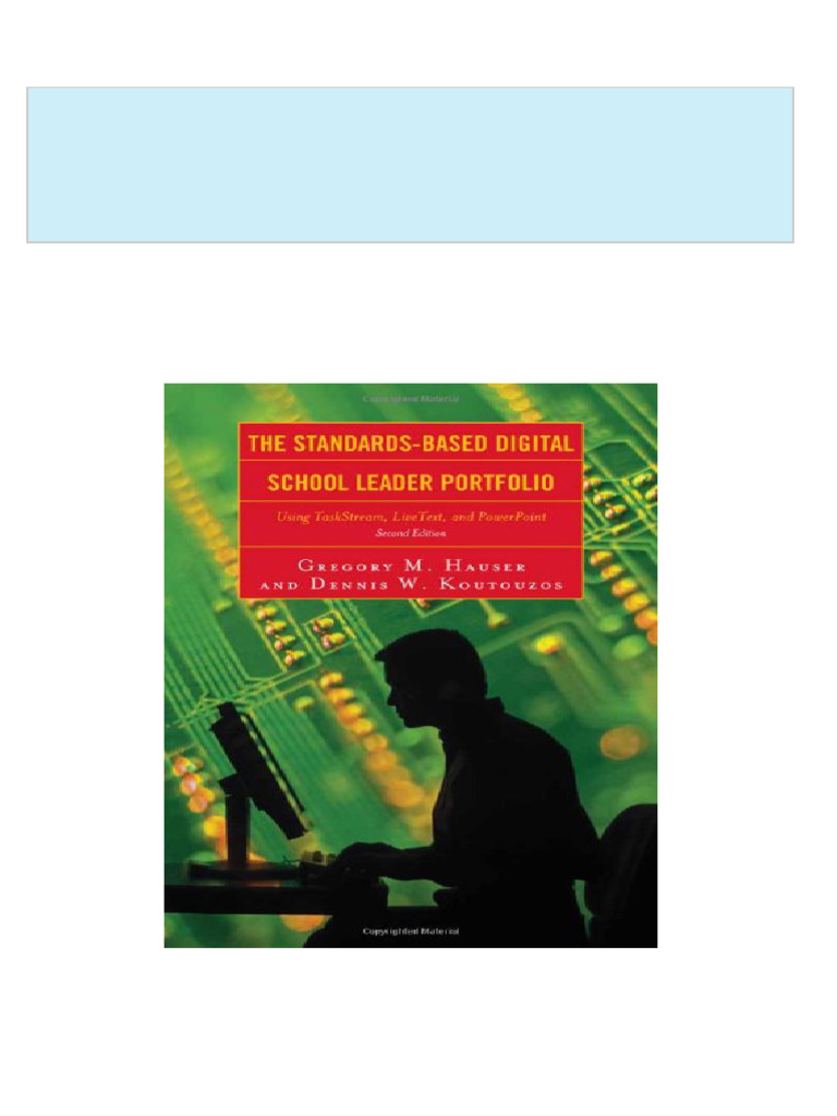 Instant download the standards based digital school leader portfolio