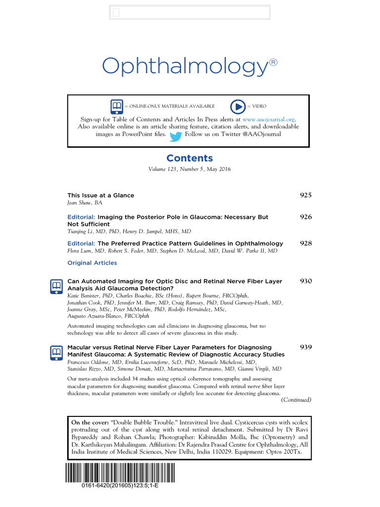 Contents Ophtha | PDF | Glaucoma | Ophthalmology