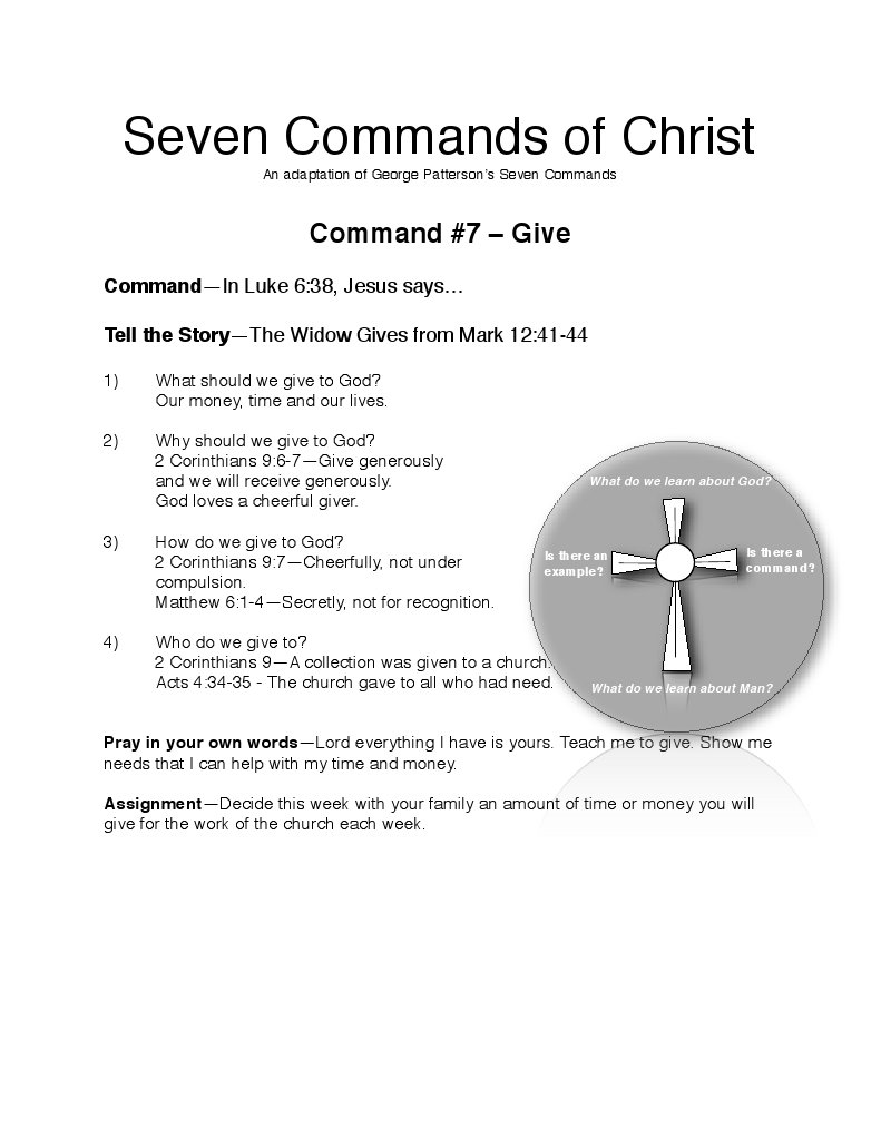 Understanding Christ's Command to Give | PDF