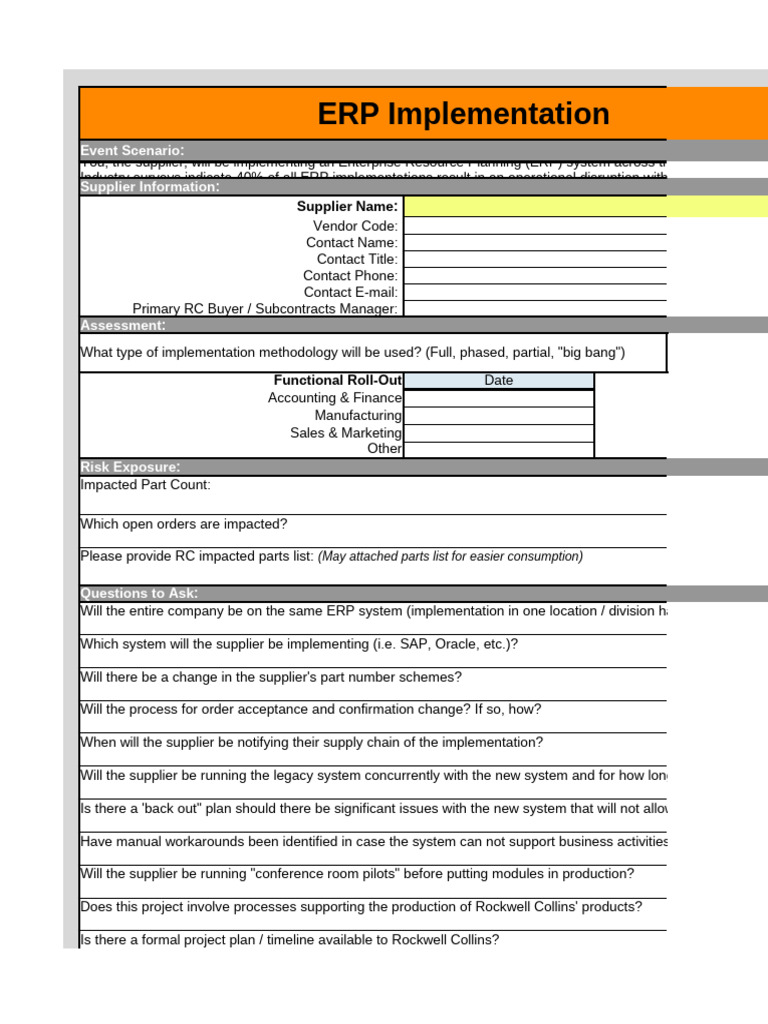 ERP Implementation | PDF | Enterprise Resource Planning | Business