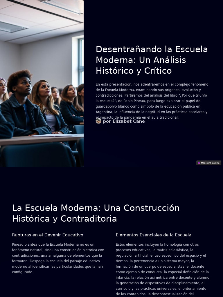 Desentranando La Escuela Moderna Un Analisis Historico y Critico | PDF ...