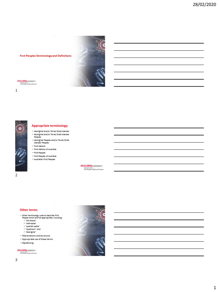 First Peoples Terminology Guide | PDF