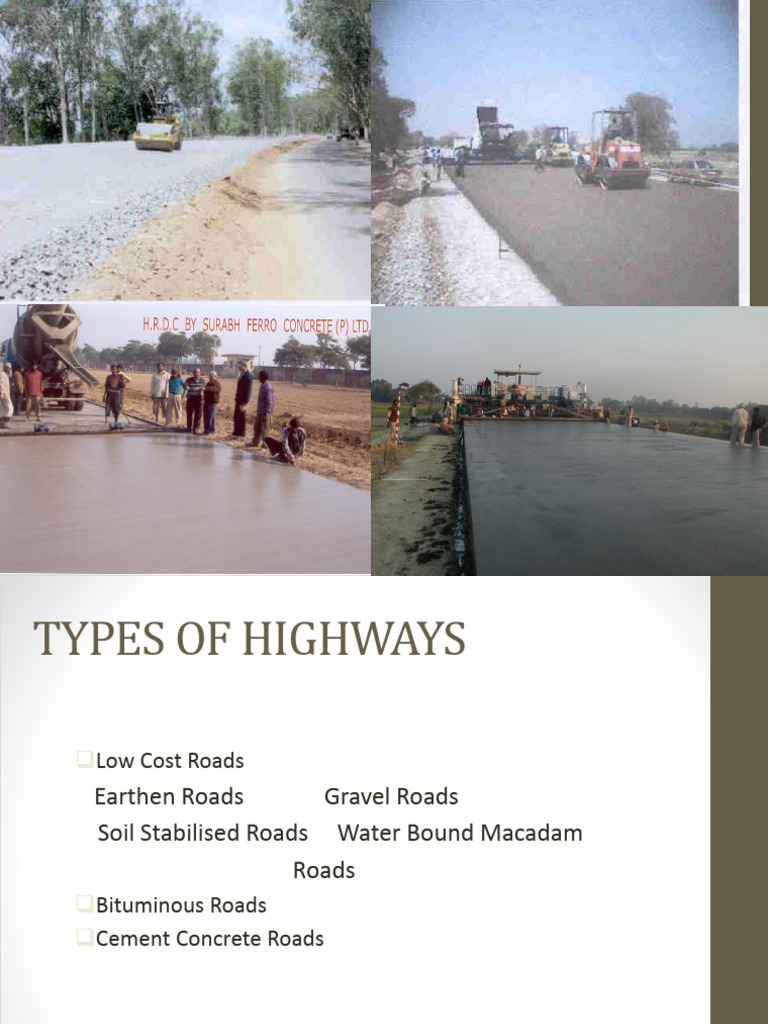 Highway Construction Techniques Overview | PDF | Road Surface | Road
