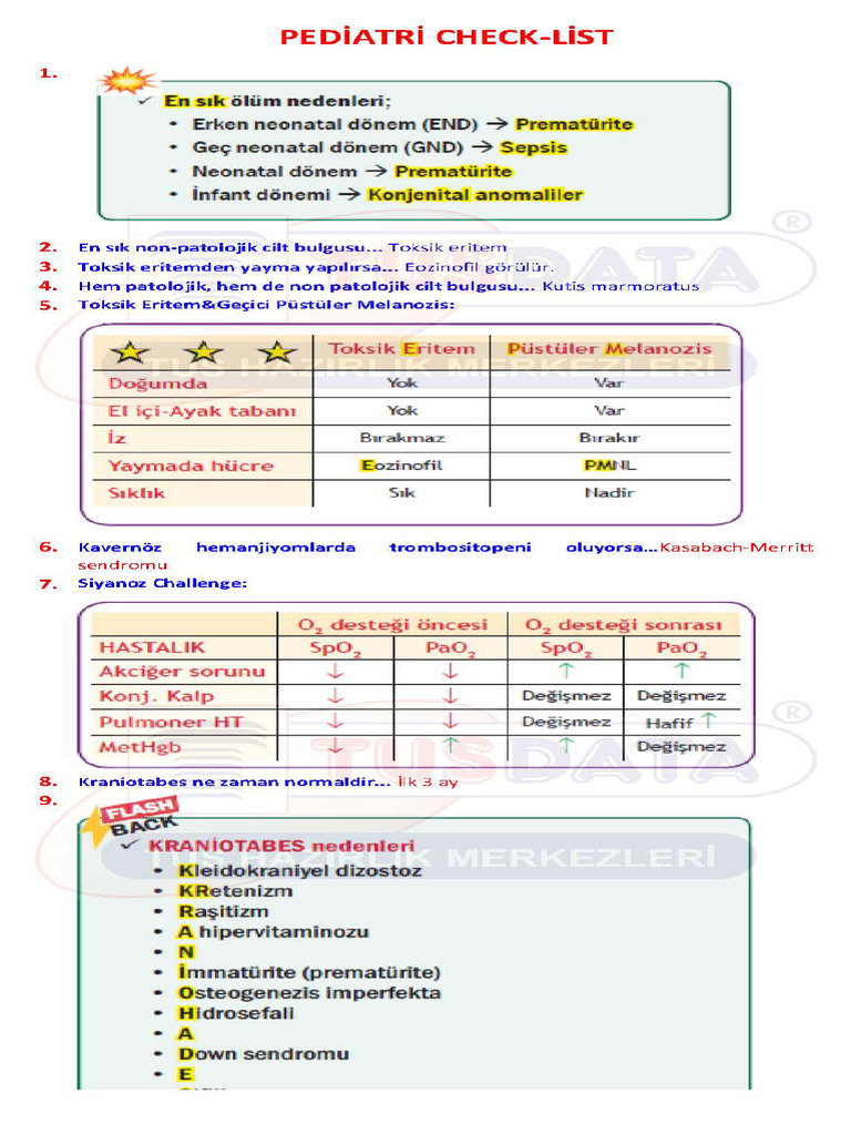 Pediatri Check-List | PDF