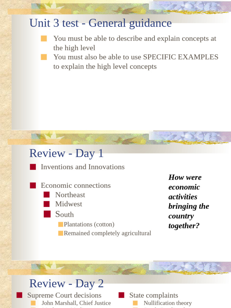 Unit 3 Study Guide | PDF