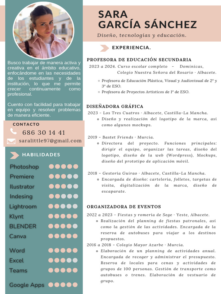 Sara García Sánchez: Profesora y Diseñadora | PDF