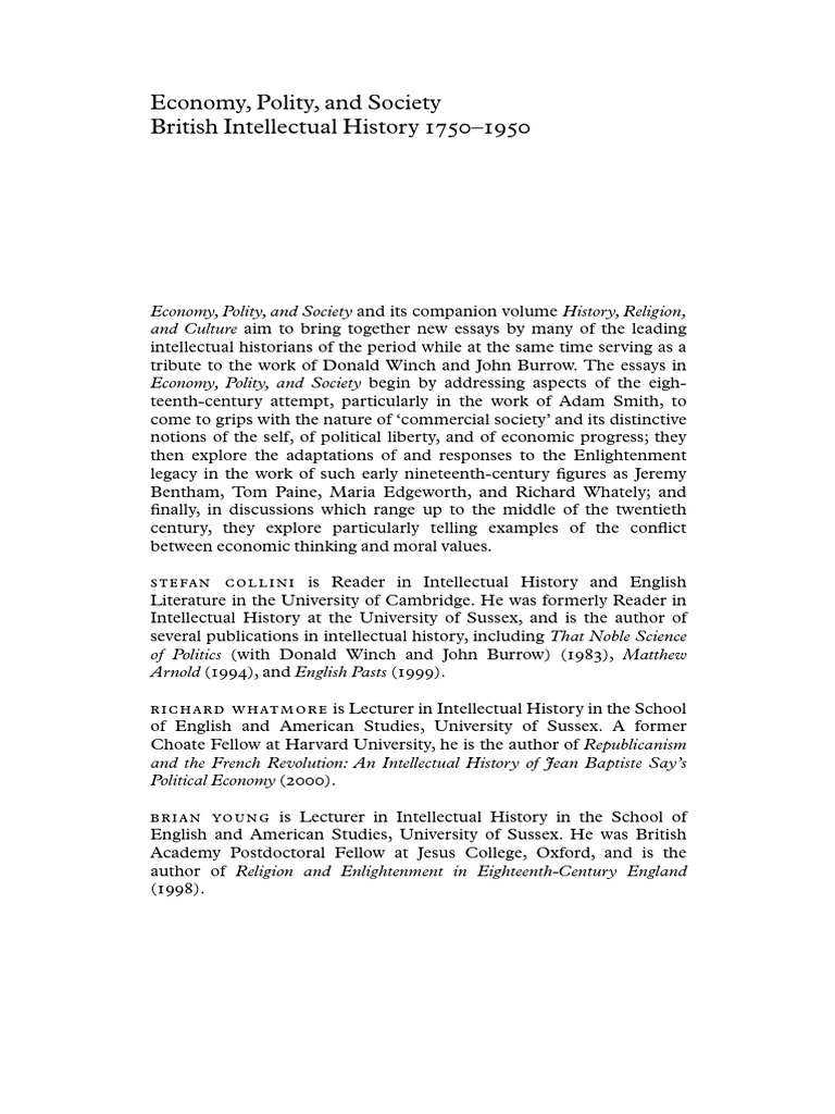 British Intellectual History 1750-1950 | PDF | Historiography | Historian