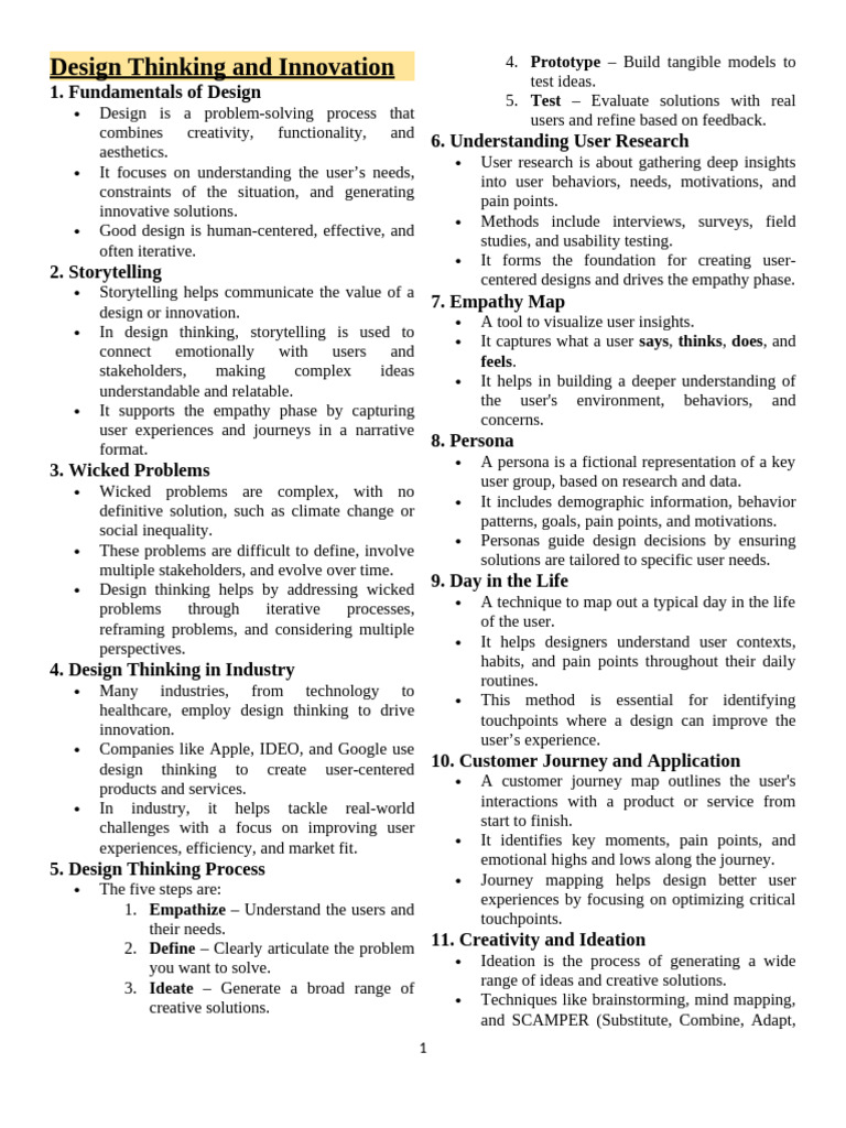 Design Thinking and Innovation | PDF | Trademark | Intellectual Property