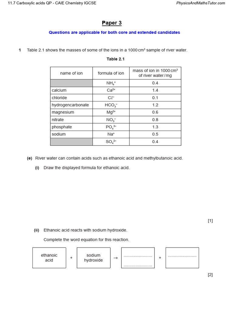 Carboxylic Acids and Reactions Guide | PDF | Ester | Acid