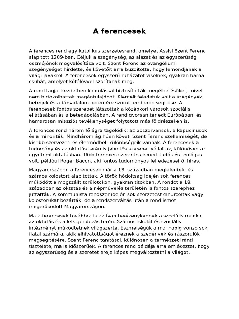 Ferencesek | PDF