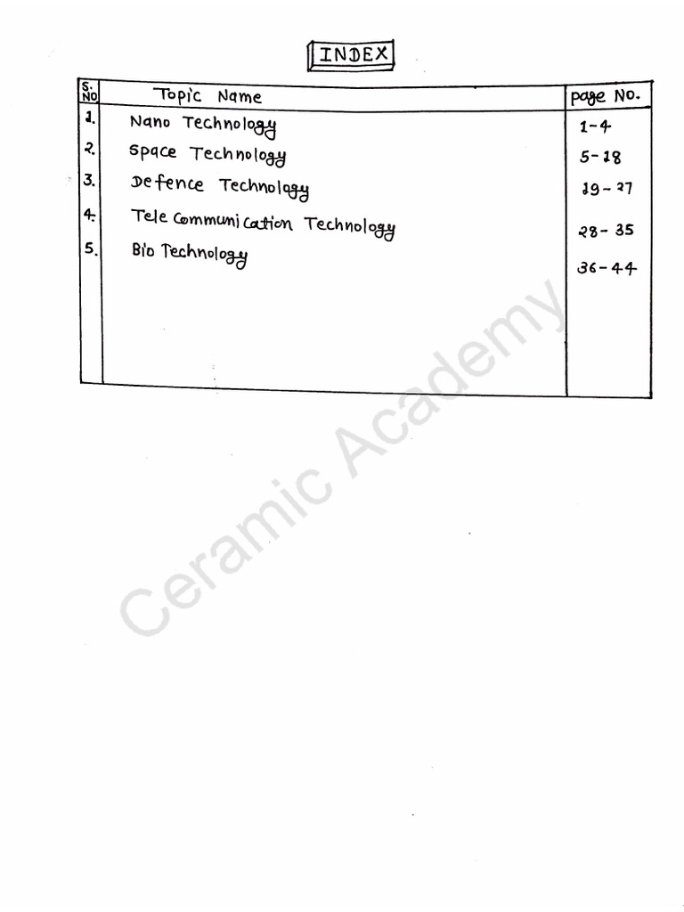 Overview of Science and Technology Topics | PDF | Space Industry ...
