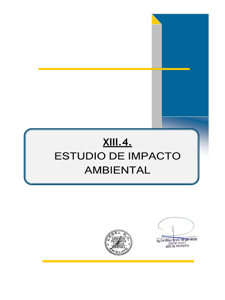 Estudio de Impacto Ambiental en Chiclayo | PDF | Residuos | Evaluación ...
