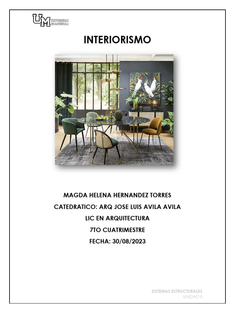 INTERIORISMO | PDF | Diseño de interiores | Mueble