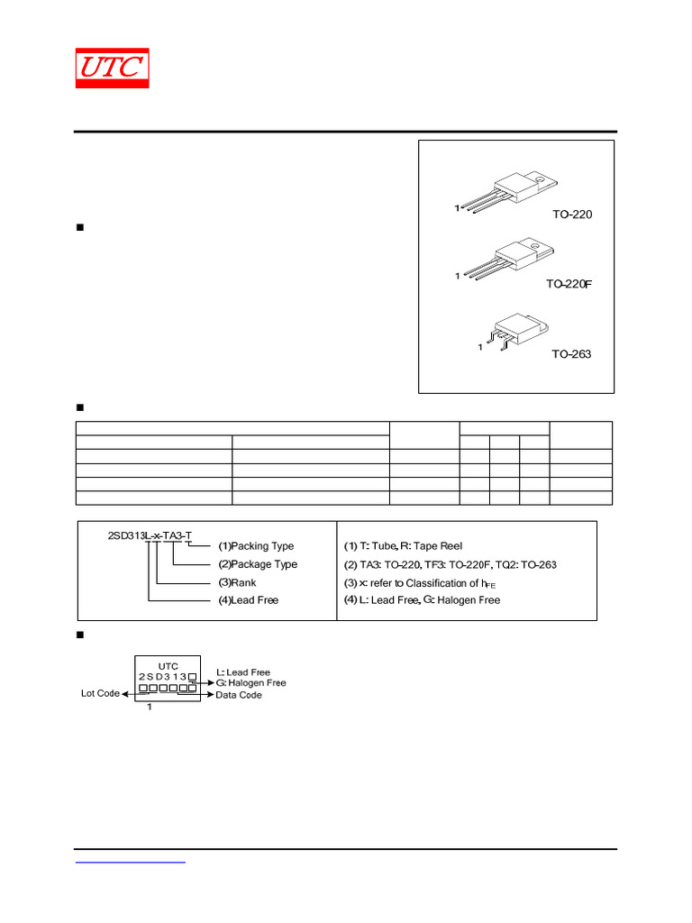 2SD313 | PDF | Bipolar Junction Transistor | Manufactured Goods